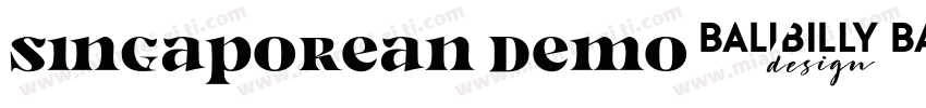Singaporean Demo字体转换